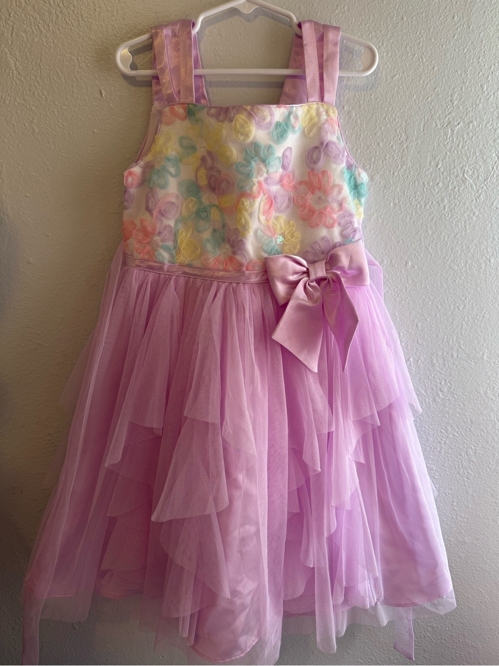 Jona Michelle Lilac and Pastel Multi Floral Dress (Pink, Purple)